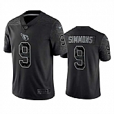 Men's Arizona Cardinals #9 Isaiah Simmons Black Reflective Limited Stitched Football Jersey,baseball caps,new era cap wholesale,wholesale hats